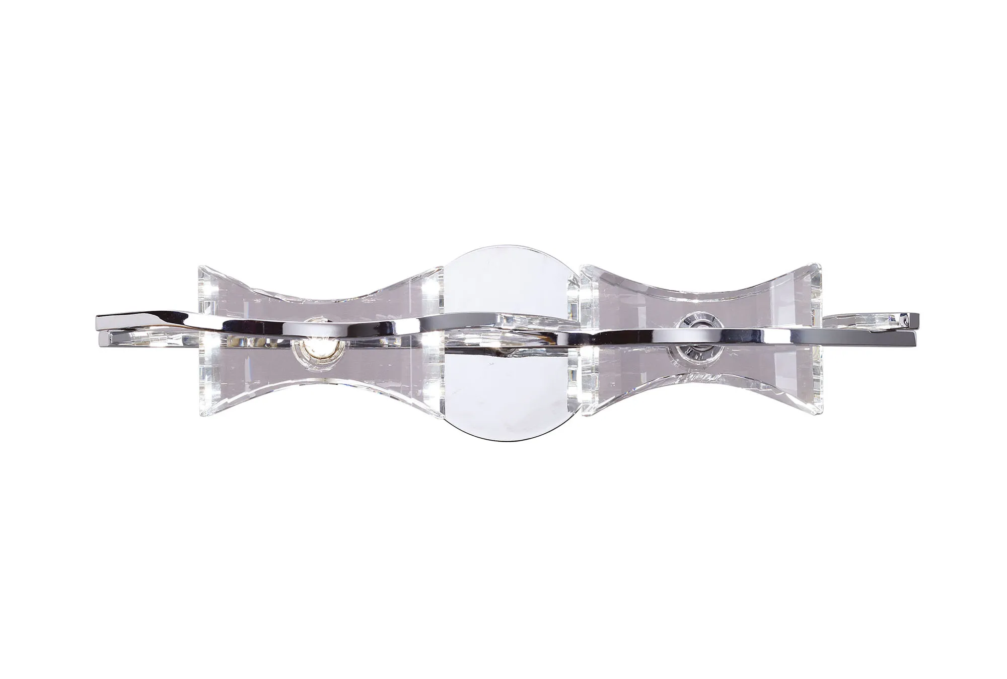 Kromo Polished Chrome Wall Lights Mantra Flush Wall Lights